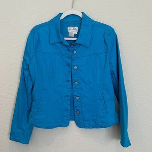 Live a Little Dark Teal Jean Jacket